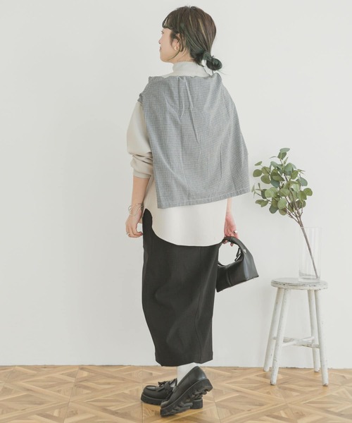 ITEMS URBANRESEARCH（アイテムズ アーバンリサーチ）の「ストレッチタイトスカート（スカート・レディース・ブラック/ベージュ/カーキ・FREE）」の22枚目の写真