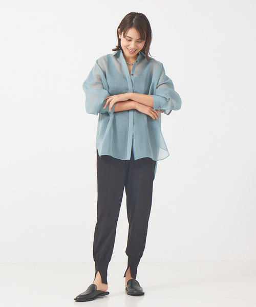 qualite（カリテ）の「レーヨンストレッチドロストニットパンツ（その他パンツ・レディース・ブラック・フリー）」の4枚目の写真