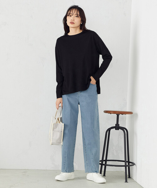 COMME CA ISM（コムサイズム）の「長袖Ｔシャツ（Tシャツ/カットソー・レディース・ホワイト/ベージュ/レッド/チャコール・MEDIUM/LARGE）」の21枚目の写真