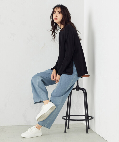 COMME CA ISM（コムサイズム）の「長袖Ｔシャツ（Tシャツ/カットソー・レディース・ホワイト/ベージュ/レッド/チャコール・MEDIUM/LARGE）」の20枚目の写真