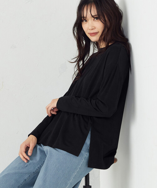 COMME CA ISM（コムサイズム）の「長袖Ｔシャツ（Tシャツ/カットソー・レディース・ホワイト/ベージュ/レッド/チャコール・MEDIUM/LARGE）」の19枚目の写真