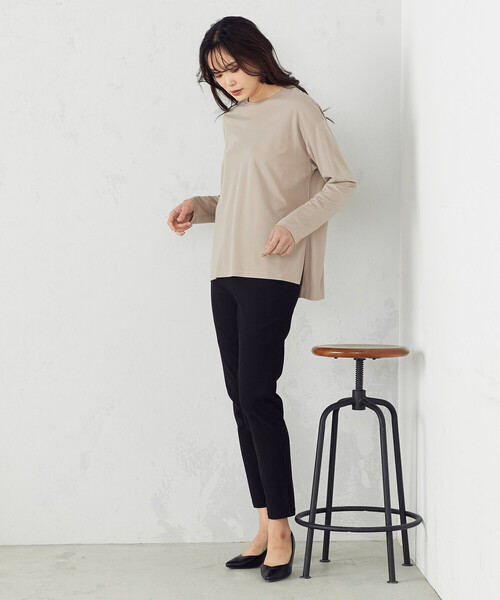 COMME CA ISM（コムサイズム）の「長袖Ｔシャツ（Tシャツ/カットソー・レディース・ホワイト/ベージュ/レッド/チャコール・MEDIUM/LARGE）」の15枚目の写真