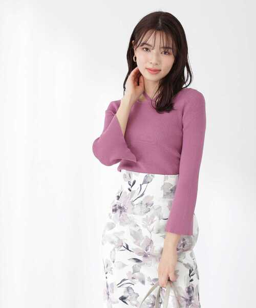 PROPORTION BODY DRESSING(プロポーションボディドレッシング)の「2WAYラリエットニット / 1213170318(ニット/セーター・レディース・ネイビー/ピンク/ホワイト・MEDIUM/SMALL)」の1枚目の写真
