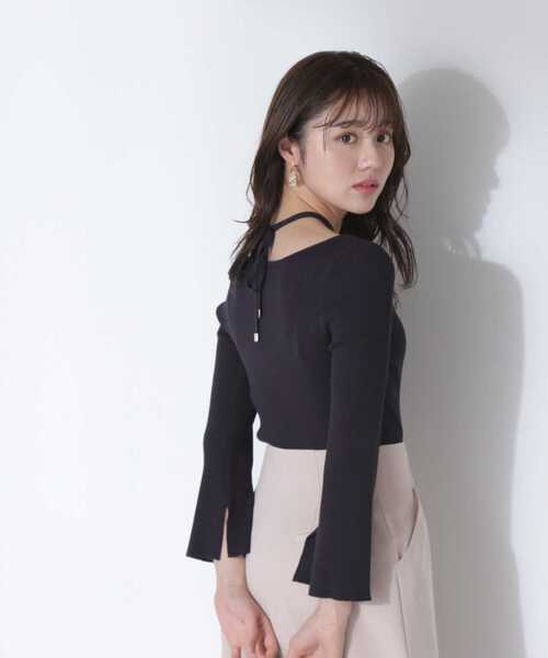 PROPORTION BODY DRESSING(プロポーションボディドレッシング)の「2WAYラリエットニット / 1213170318(ニット/セーター・レディース・ネイビー/ピンク/ホワイト・MEDIUM/SMALL)」の18枚目の写真