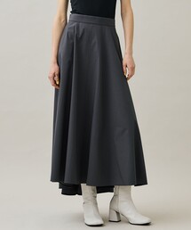 【ATON/エイトン】キョウトツリゾメコットンフレアスカート