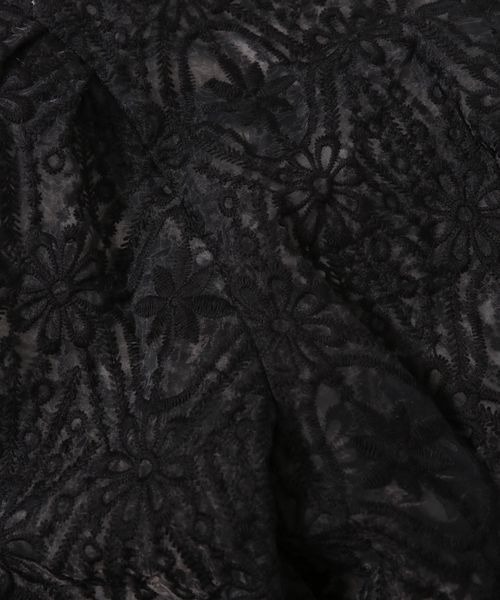 mysty woman（ミスティウーマン）の「オーガンジー2WAYブラウス 193465（シャツ/ブラウス・レディース・ブラック/アイボリー/ピンクベージュ/オレンジ系その他・FREE）」の17枚目の写真