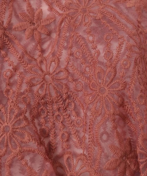 mysty woman（ミスティウーマン）の「オーガンジー2WAYブラウス 193465（シャツ/ブラウス・レディース・ブラック/アイボリー/ピンクベージュ/オレンジ系その他・FREE）」の21枚目の写真