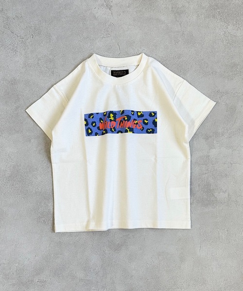 WILD THINGS(ワイルドシングス)の「【WILD THINGS】別注プリントTee(90~150cm)(Tシャツ/カットソー・キッズ・ホワイト/ベージュ/オフホワイト/ブラック・90/100/110/120/130/140/150)」の7枚目の写真