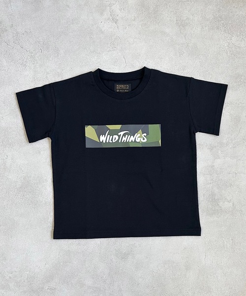 WILD THINGS(ワイルドシングス)の「【WILD THINGS】別注プリントTee(90~150cm)(Tシャツ/カットソー・キッズ・ホワイト/ベージュ/オフホワイト/ブラック・90/100/110/120/130/140/150)」の12枚目の写真
