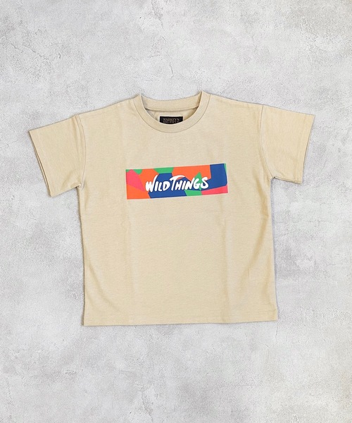 WILD THINGS(ワイルドシングス)の「【WILD THINGS】別注プリントTee(90~150cm)(Tシャツ/カットソー・キッズ・ホワイト/ベージュ/オフホワイト/ブラック・90/100/110/120/130/140/150)」の13枚目の写真