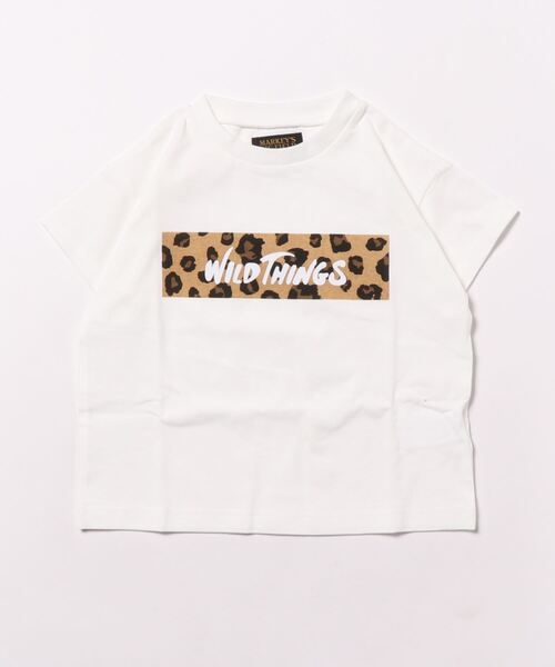 WILD THINGS(ワイルドシングス)の「【WILD THINGS】別注プリントTee(90~150cm)(Tシャツ/カットソー・キッズ・ホワイト/ベージュ/オフホワイト/ブラック・90/100/110/120/130/140/150)」の18枚目の写真