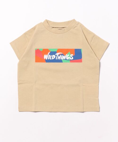 WILD THINGS(ワイルドシングス)の「【WILD THINGS】別注プリントTee(90~150cm)(Tシャツ/カットソー・キッズ・ホワイト/ベージュ/オフホワイト/ブラック・90/100/110/120/130/140/150)」の20枚目の写真