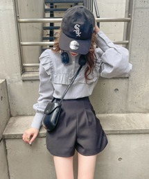 Ambre Ciel | ストライプフリルシャツ／【WEB/EC限定商品】(シャツ/ブラウス)