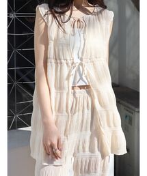 EMODA | シャーリングロングトップ(Tシャツ/カットソー)