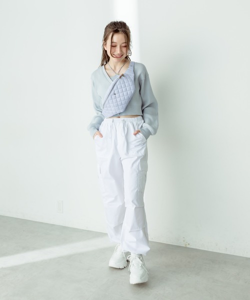 OLIVE des OLIVE（オリーブデオリーブ）の「OL金具付きキルティングボディバッグ　1031120130（ボディバッグ/ウエストポーチ・レディース・オフホワイト/サックスブルー/ブラック・FREE）」の11枚目の写真