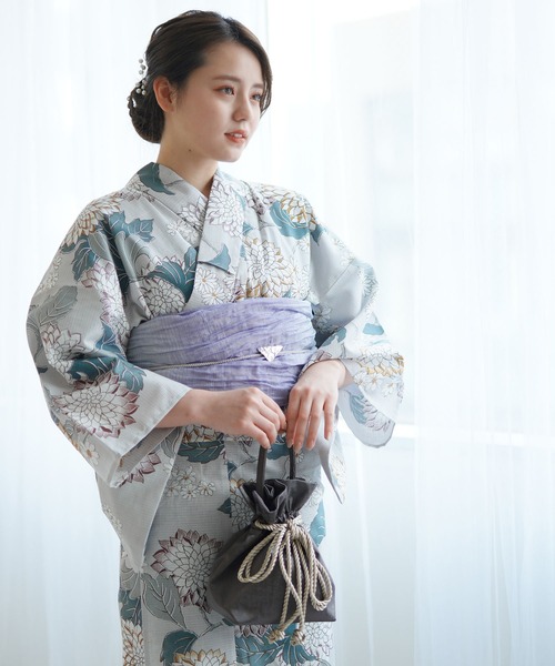 utatane(ウタタネ)の「巾着バッグ メタリック 日本製(和装小物・レディース・ブラウン・FREE)」の11枚目の写真