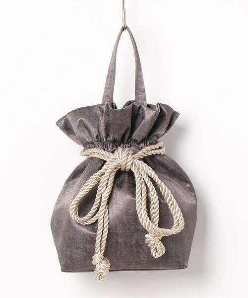 utatane(ウタタネ)の「巾着バッグ メタリック 日本製(和装小物・レディース・ブラウン・FREE)」の12枚目の写真