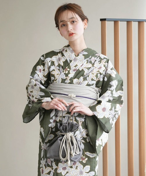 utatane(ウタタネ)の「巾着バッグ メタリック 日本製(和装小物・レディース・ブラウン・FREE)」の13枚目の写真