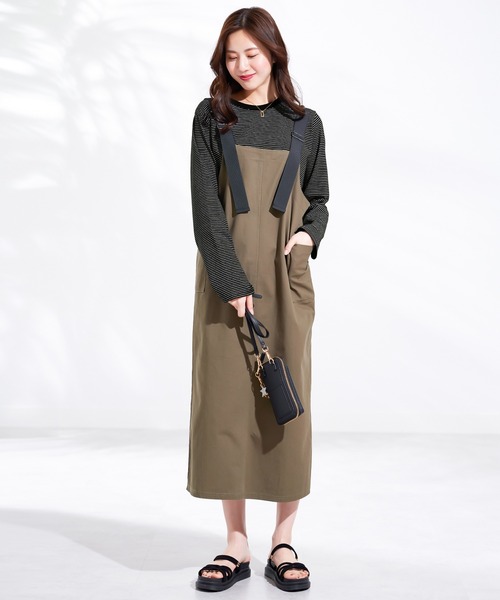 CHAN ME(チャンミ)の「細ボーダー長袖Tシャツ(Tシャツ/カットソー・レディース・ブラック/ホワイト・MEDIUM/LARGE/X-LARGE)」の11枚目の写真