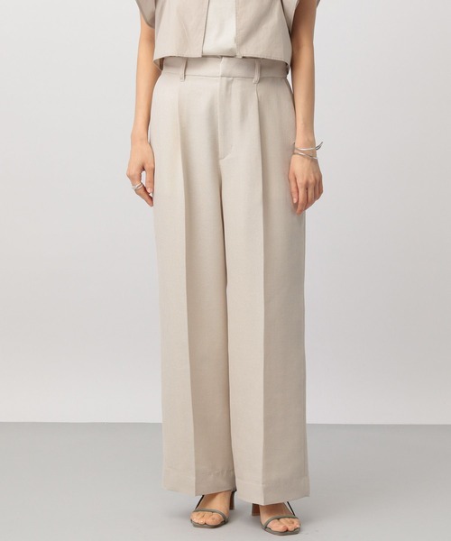 A part by（アパートバイ）の「【セットアップ対応】メッシュストレートパンツ（スラックス・レディース・ブラック/アイボリー・MEDIUM/LARGE）」の15枚目の写真