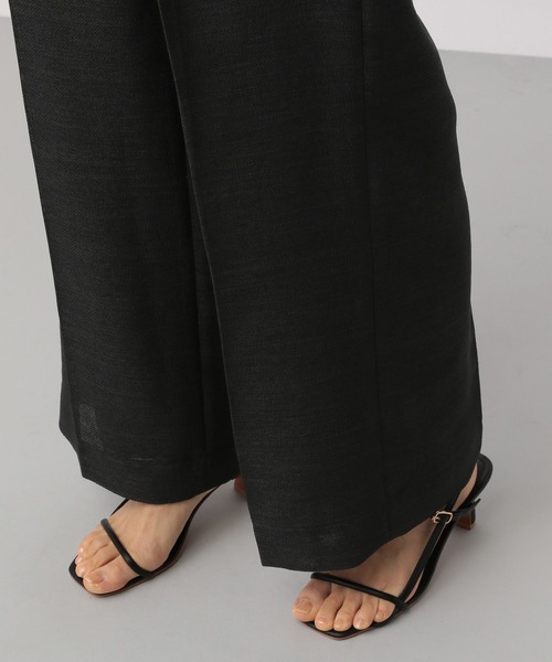 A part by（アパートバイ）の「【セットアップ対応】メッシュストレートパンツ（スラックス・レディース・ブラック/アイボリー・MEDIUM/LARGE）」の14枚目の写真