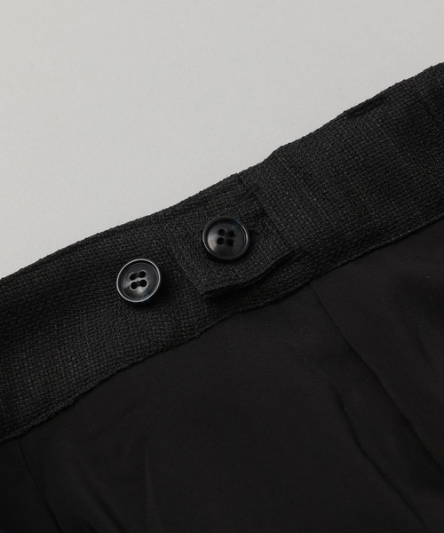 A part by（アパートバイ）の「【セットアップ対応】メッシュストレートパンツ（スラックス・レディース・ブラック/アイボリー・MEDIUM/LARGE）」の8枚目の写真