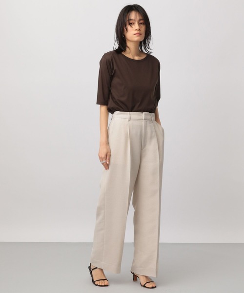 A part by（アパートバイ）の「【セットアップ対応】メッシュストレートパンツ（スラックス・レディース・ブラック/アイボリー・MEDIUM/LARGE）」の18枚目の写真