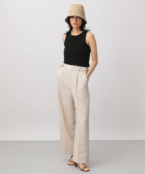 A part by（アパートバイ）の「【セットアップ対応】メッシュストレートパンツ（スラックス・レディース・ブラック/アイボリー・MEDIUM/LARGE）」の12枚目の写真