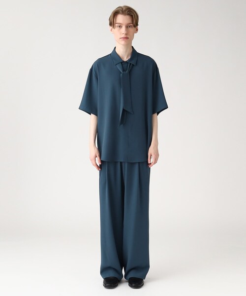 tk.TAKEO KIKUCHI(ティーケータケオキクチ)の「◆【WEB限定】スカーフシャツセットアップ(セットアップ・メンズ・ブルー/ブラック/ベージュ・01/02/03)」の5枚目の写真