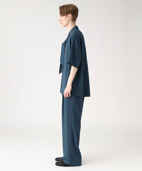 tk.TAKEO KIKUCHI(ティーケータケオキクチ)の「◆【WEB限定】スカーフシャツセットアップ(セットアップ・メンズ・ブルー/ブラック/ベージュ・01/02/03)」の6枚目の写真