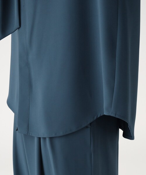 tk.TAKEO KIKUCHI(ティーケータケオキクチ)の「◆【WEB限定】スカーフシャツセットアップ(セットアップ・メンズ・ブルー/ブラック/ベージュ・01/02/03)」の12枚目の写真