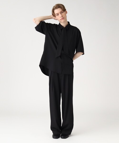 tk.TAKEO KIKUCHI(ティーケータケオキクチ)の「◆【WEB限定】スカーフシャツセットアップ(セットアップ・メンズ・ブルー/ブラック/ベージュ・01/02/03)」の22枚目の写真