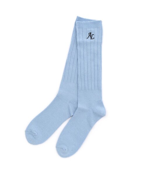 algy（アルジー）の「ALGYロゴルーズソックス（ソックス/靴下・キッズ・ミント/オフホワイト/サックスブルー/ブラック/ベージュ/ピンク・24/21）」の5枚目の写真