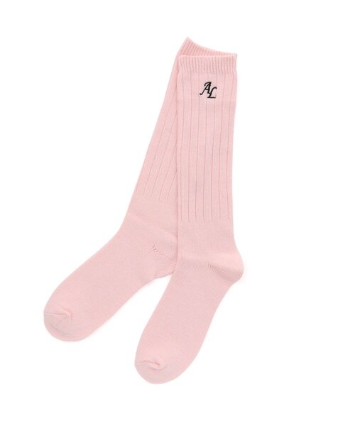 algy（アルジー）の「ALGYロゴルーズソックス（ソックス/靴下・キッズ・ミント/オフホワイト/サックスブルー/ブラック/ベージュ/ピンク・24/21）」の8枚目の写真