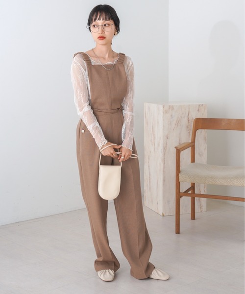 Bab(バブ)の「レースシアーインナートップス(Tシャツ/カットソー・レディース・ベージュ/ブラック/ブルー/オフホワイト・FREE)」の14枚目の写真