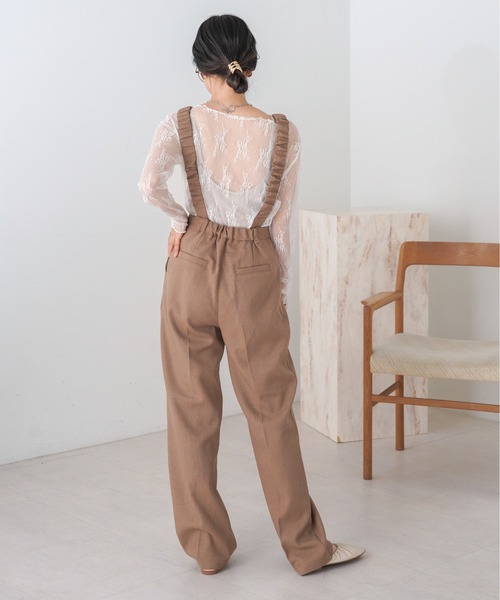 Bab(バブ)の「レースシアーインナートップス(Tシャツ/カットソー・レディース・ベージュ/ブラック/ブルー/オフホワイト・FREE)」の5枚目の写真