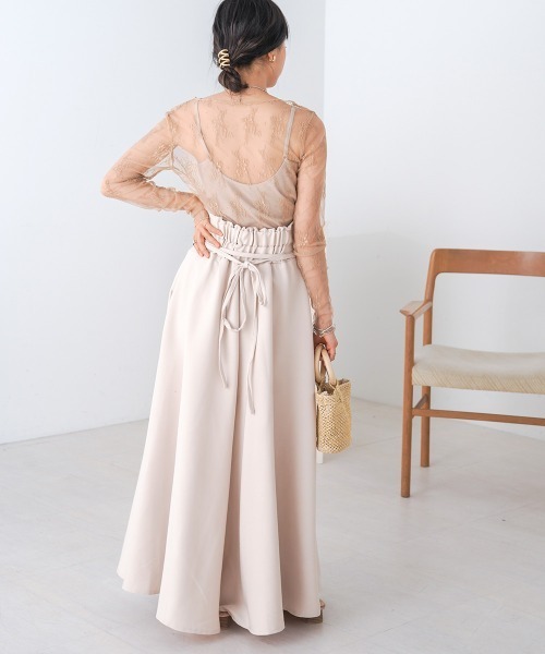 Bab(バブ)の「レースシアーインナートップス(Tシャツ/カットソー・レディース・ベージュ/ブラック/ブルー/オフホワイト・FREE)」の20枚目の写真