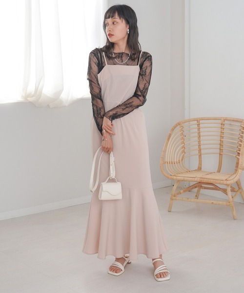 Bab(バブ)の「レースシアーインナートップス(Tシャツ/カットソー・レディース・ベージュ/ブラック/ブルー/オフホワイト・FREE)」の13枚目の写真