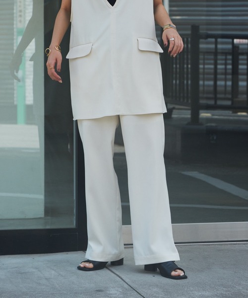 COLONY 2139（コロニートゥーワンスリーナイン）の「サイドスリットイージーパンツ（その他パンツ・レディース・ブラック/ミント/アイボリー・FREE）」の5枚目の写真