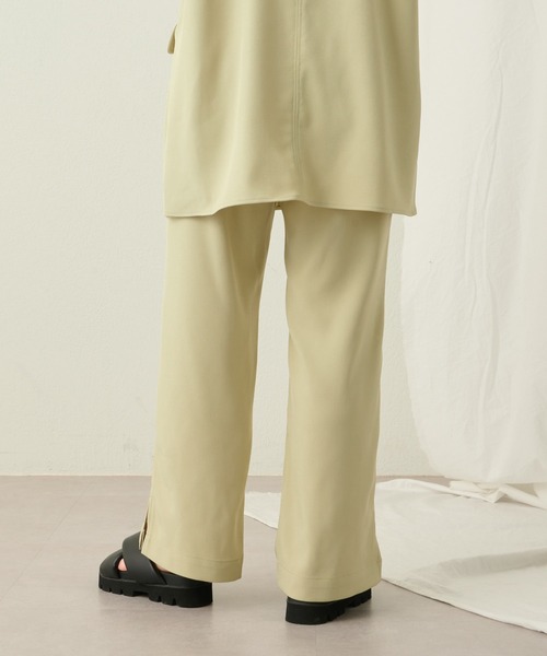 COLONY 2139（コロニートゥーワンスリーナイン）の「サイドスリットイージーパンツ（その他パンツ・レディース・ブラック/ミント/アイボリー・FREE）」の14枚目の写真