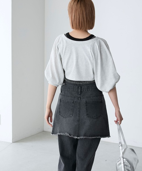 セール】【forksy.】ボレロカーディガンセットダブルストラップ