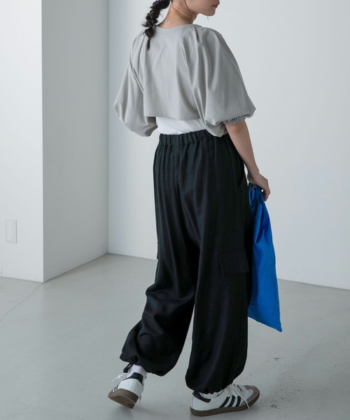 forksy.(フォルクシー)の「【forksy.】ボレロカーディガンセットダブルストラップロングワンピース(ワンピース・レディース・グレイッシュベージュ/ブラック/オートミール・FREE)」の7枚目の写真