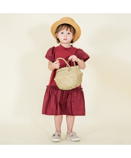 Ampersand（アンパサンド）の「【premier】ストレッチ天竺切替フリルワンピース（ワンピース・キッズ・ブラック/イエロー/レッド/グリーン・100/130/140/90/110/120/80）」の7枚目の写真