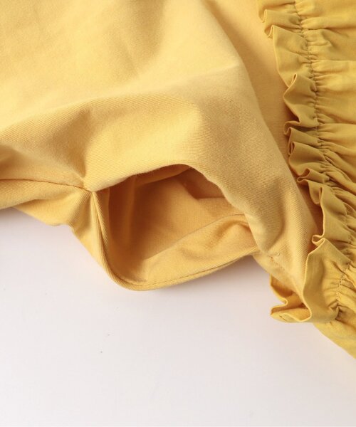 Ampersand（アンパサンド）の「【premier】ストレッチ天竺切替フリルワンピース（ワンピース・キッズ・ブラック/イエロー/レッド/グリーン・100/130/140/90/110/120/80）」の10枚目の写真