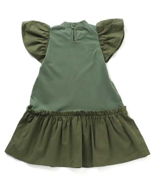 Ampersand（アンパサンド）の「【premier】ストレッチ天竺切替フリルワンピース（ワンピース・キッズ・ブラック/イエロー/レッド/グリーン・100/130/140/90/110/120/80）」の15枚目の写真