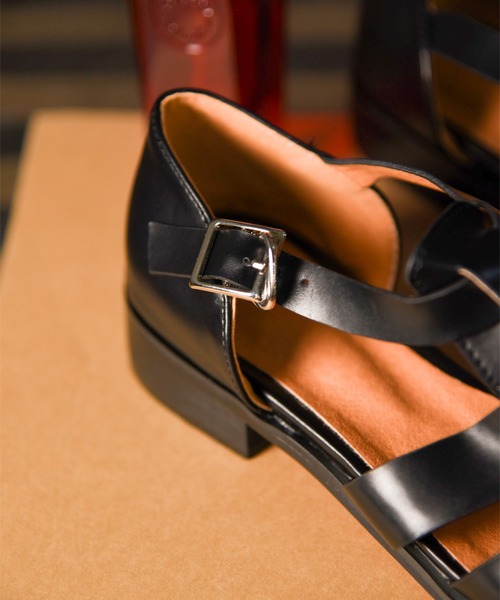 CALIFORNIA OUTFITTERS（カリフォルニア アウトフィッターズ）の「1-フラットグルカサンダル/フラットソール グルカサンダル【Maison select -メゾンセレクト】（サンダル・レディース・ブラック/ブラウン・23/23.5/24/24.5）」の10枚目の写真