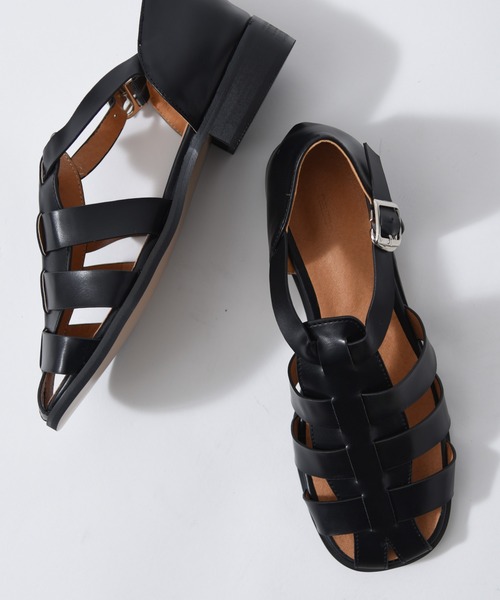 CALIFORNIA OUTFITTERS（カリフォルニア アウトフィッターズ）の「1-フラットグルカサンダル/フラットソール グルカサンダル【Maison select -メゾンセレクト】（サンダル・レディース・ブラック/ブラウン・23/23.5/24/24.5）」の21枚目の写真