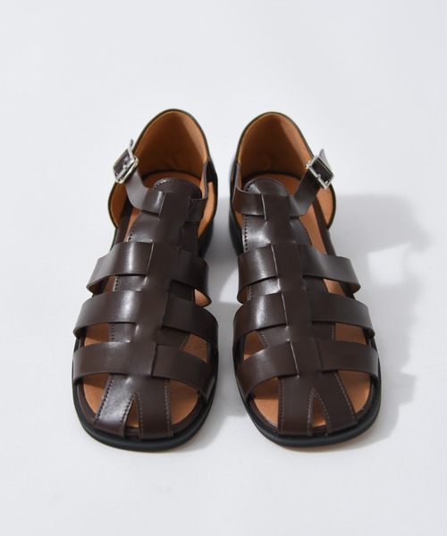 CALIFORNIA OUTFITTERS（カリフォルニア アウトフィッターズ）の「1-フラットグルカサンダル/フラットソール グルカサンダル【Maison select -メゾンセレクト】（サンダル・レディース・ブラック/ブラウン・23/23.5/24/24.5）」の22枚目の写真