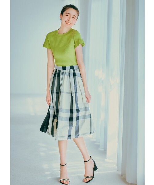 ニット セーター リブ オーガニックコットン クロップド セーター レディース GLAMOROUS JANE ニット セーター レースアップクロップド丈