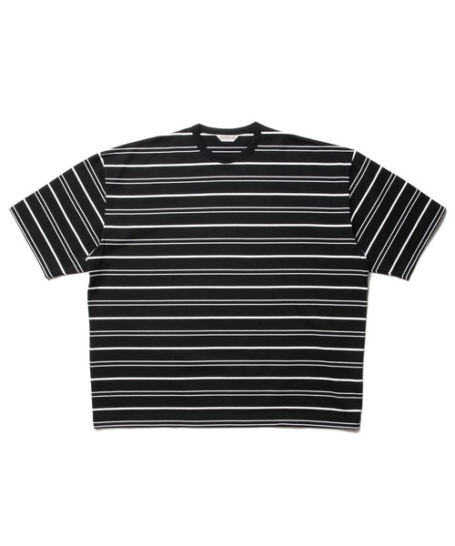 COOTIE PRODUCTIONS（クーティープロダクションズ）の「Supima Border Oversized S/S Tee（Tシャツ/カットソー・メンズ・ブラウン/ブラック・MEDIUM/SMALL/LARGE）」の2枚目の写真